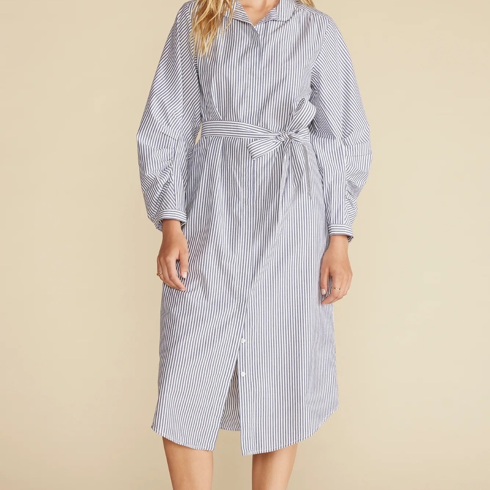 Amour Vert Organic Cotton Shirt Dress NWT Size Small